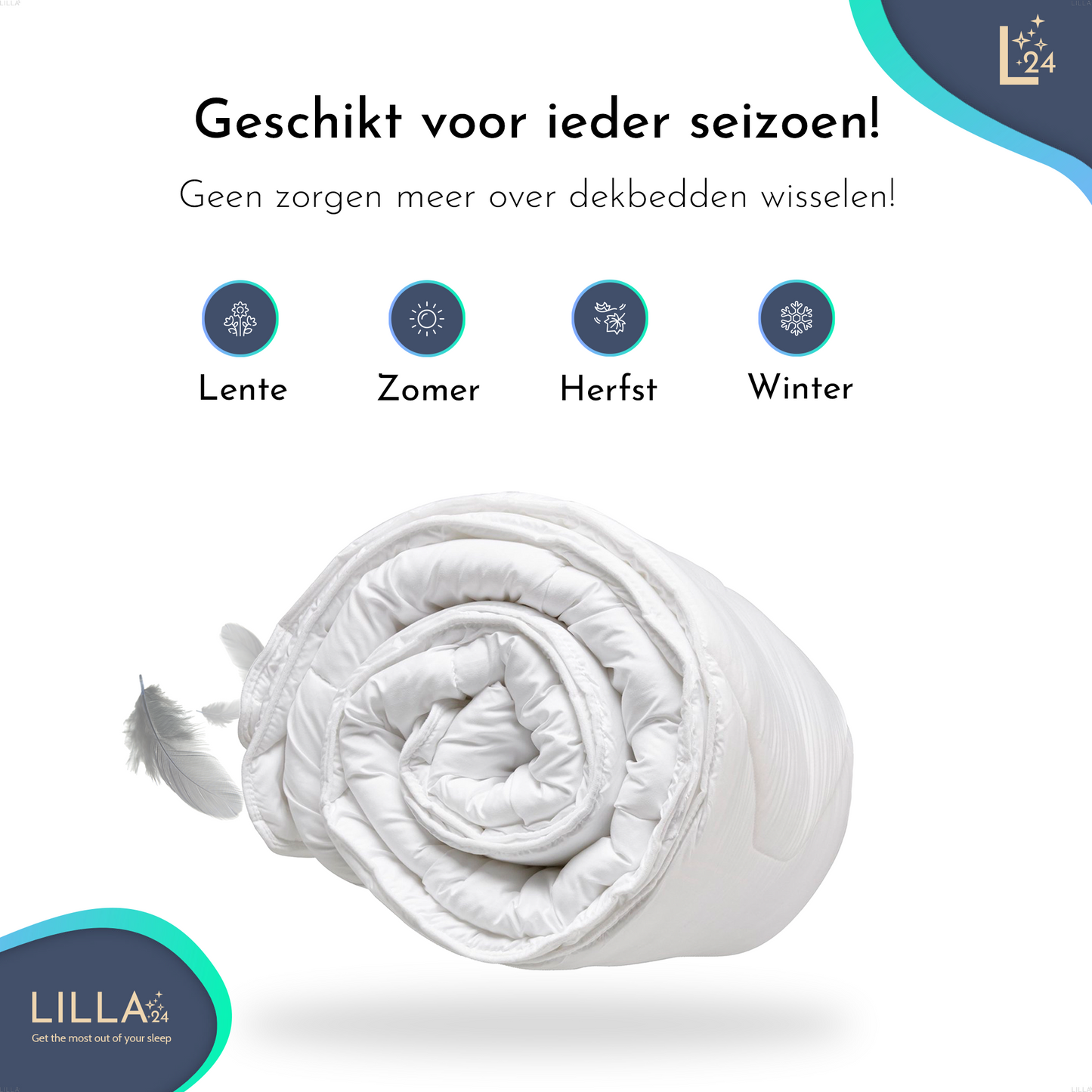 LILLA24® premium dekbed - All year dekbed - Warmteklasse 2 - Wasbaar