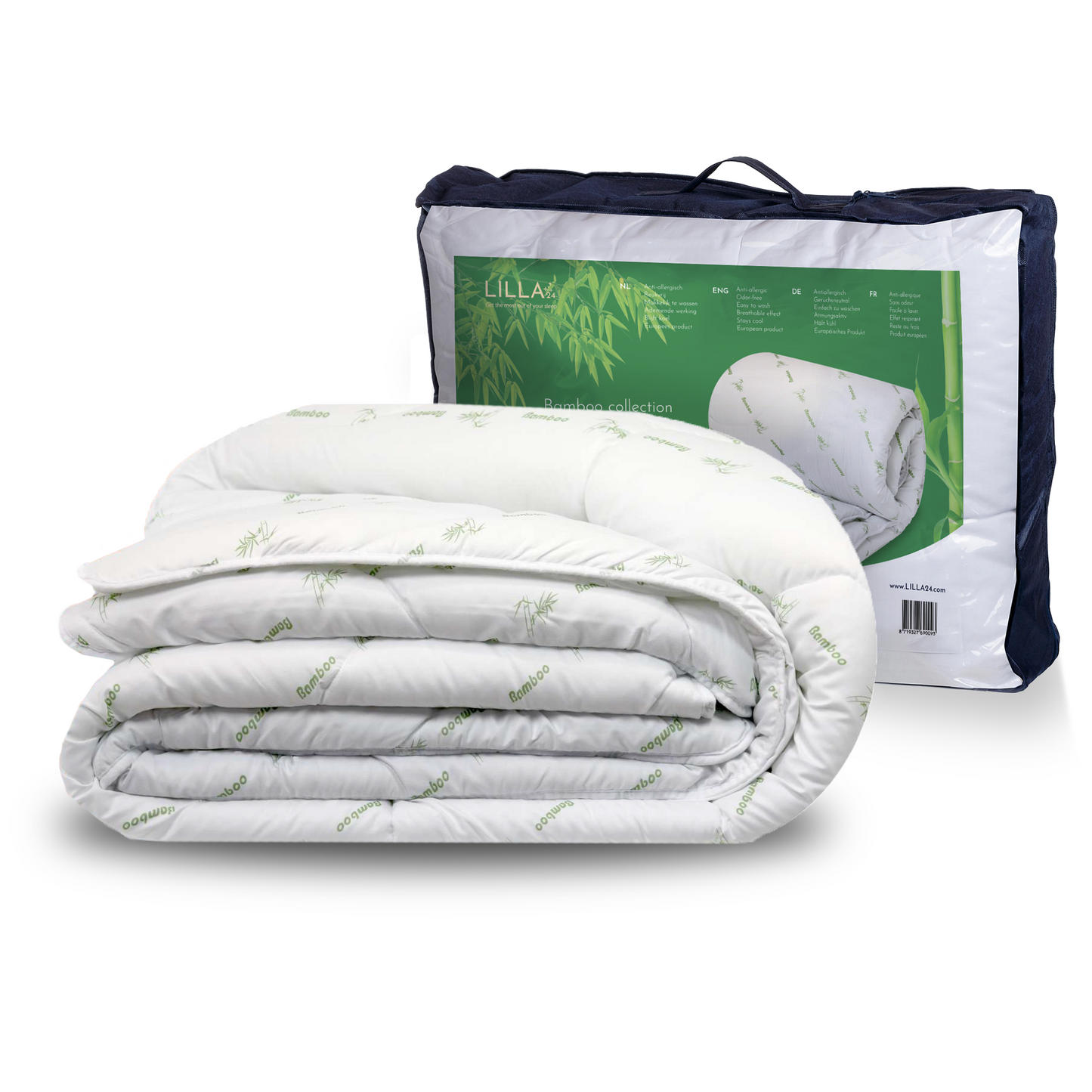 LILLA24 bamboe zomerdekbed - Warmteklasse 4 – Verkoelend & Anti allergisch