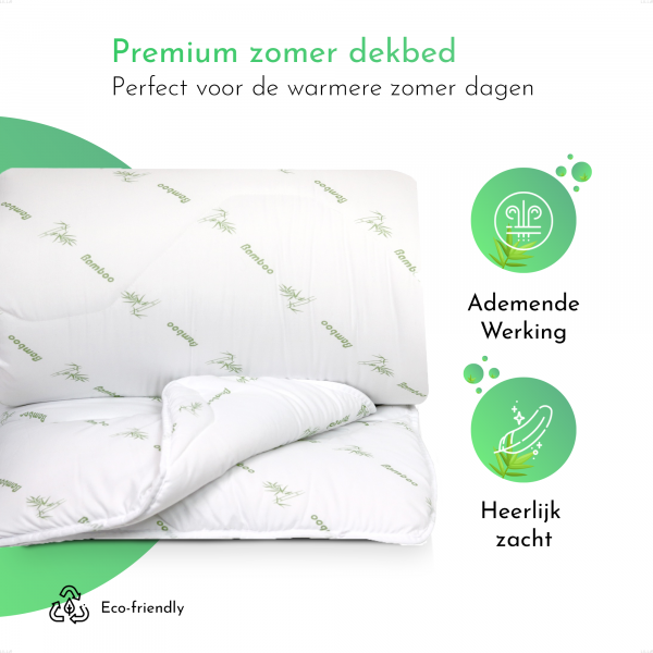 LILLA24 bamboe zomerdekbed - Warmteklasse 4 – Verkoelend & Anti allergisch