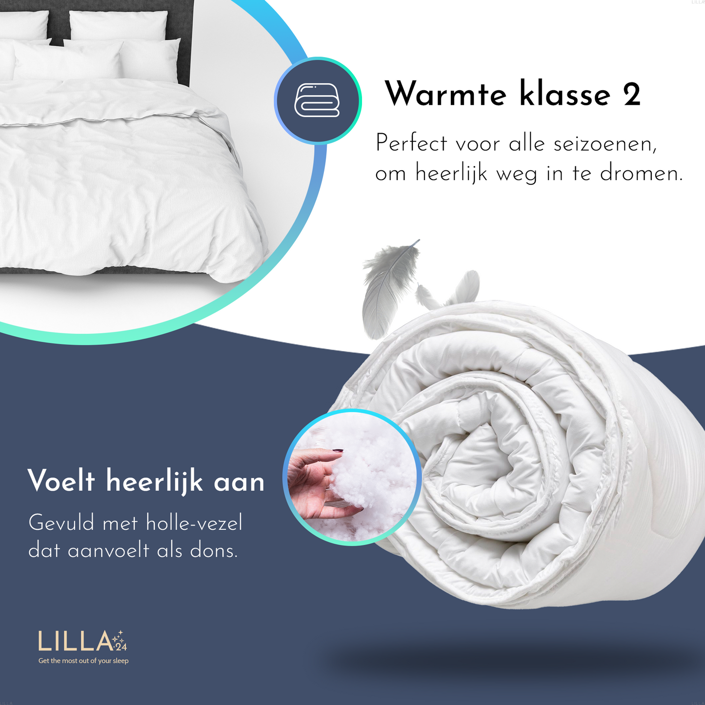 LILLA24® premium dekbed - All year dekbed - Warmteklasse 2 - Wasbaar