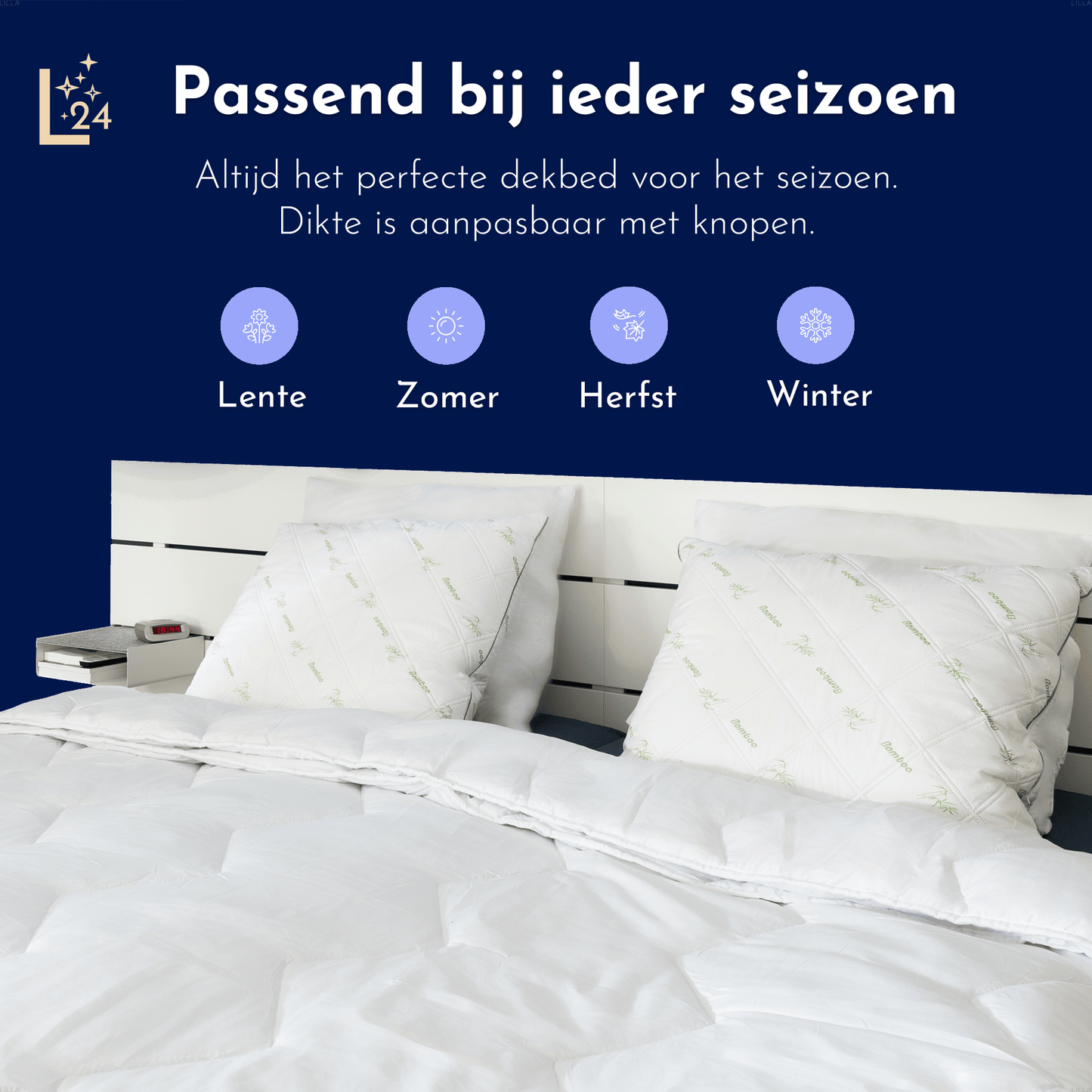 LILLA24 premium dekbed - 4 seizoenen dekbed - Warmteklasse 1,2 & 4