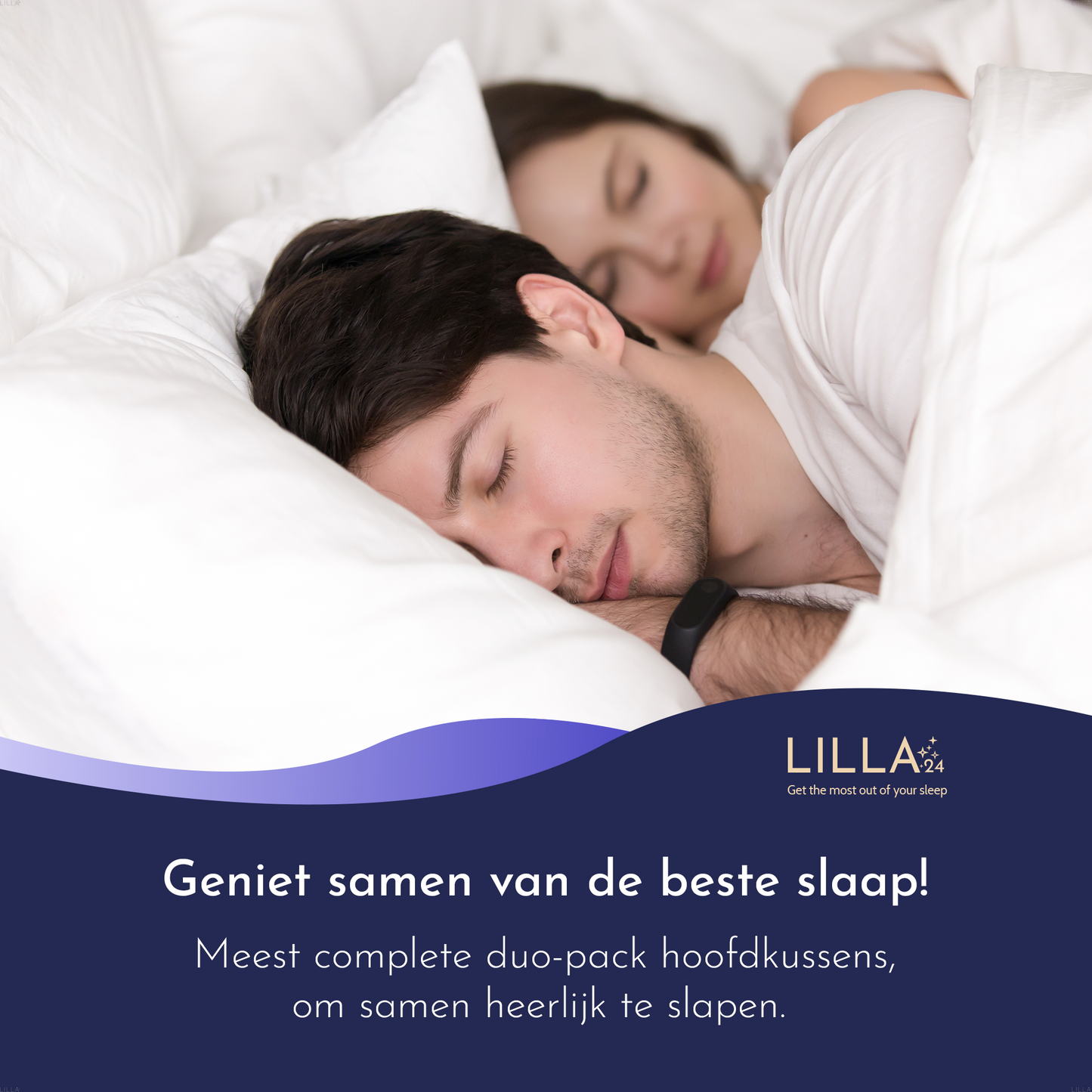 LILLA24® zachte hoofdkussens set van 2 stuks - 60x70cm