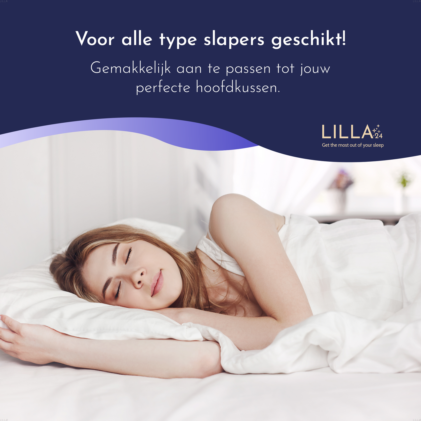 LILLA24® zachte hoofdkussens set van 2 stuks - 60x70cm