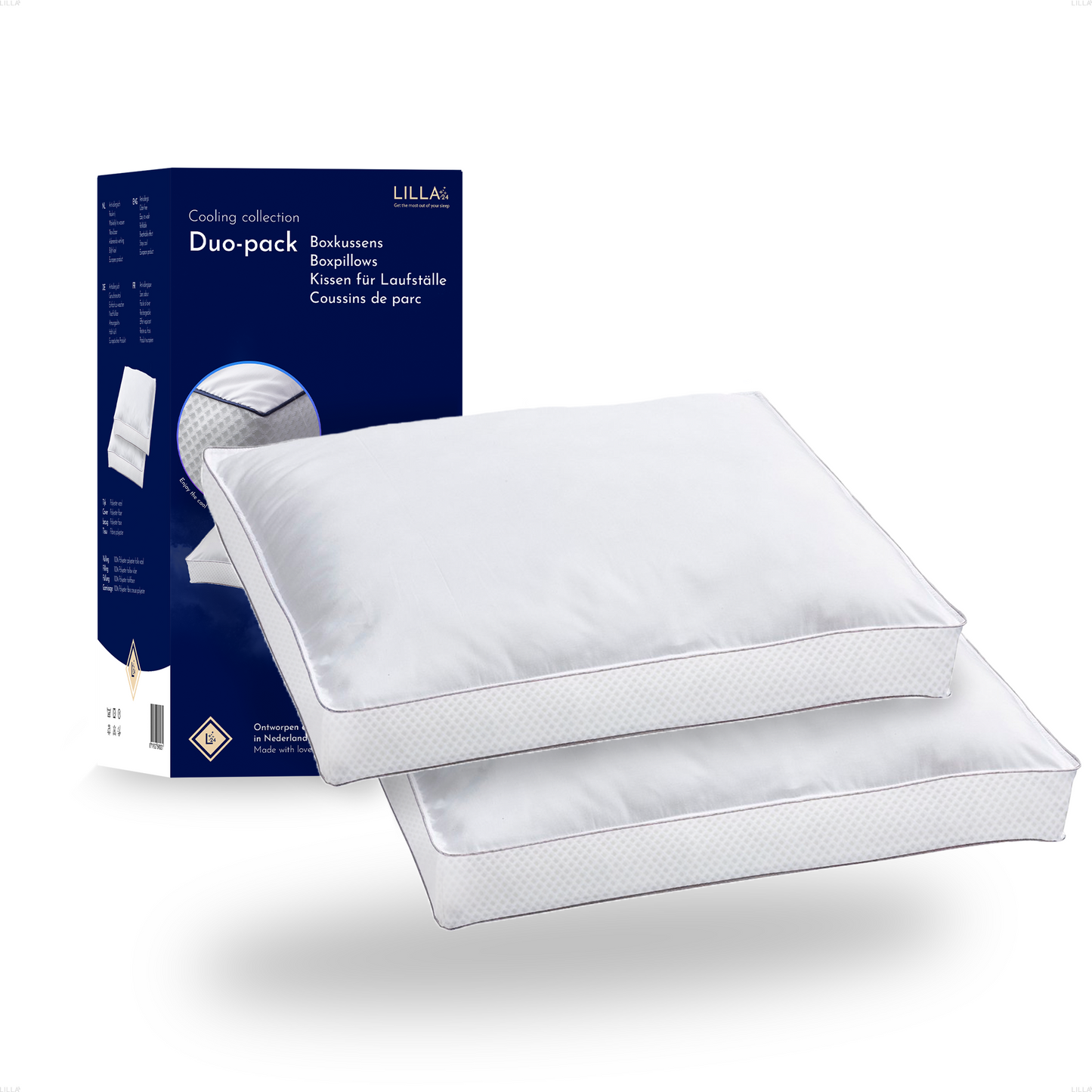 LILLA24® Luxe boxkussens set van 2 stuks - 50x60cm