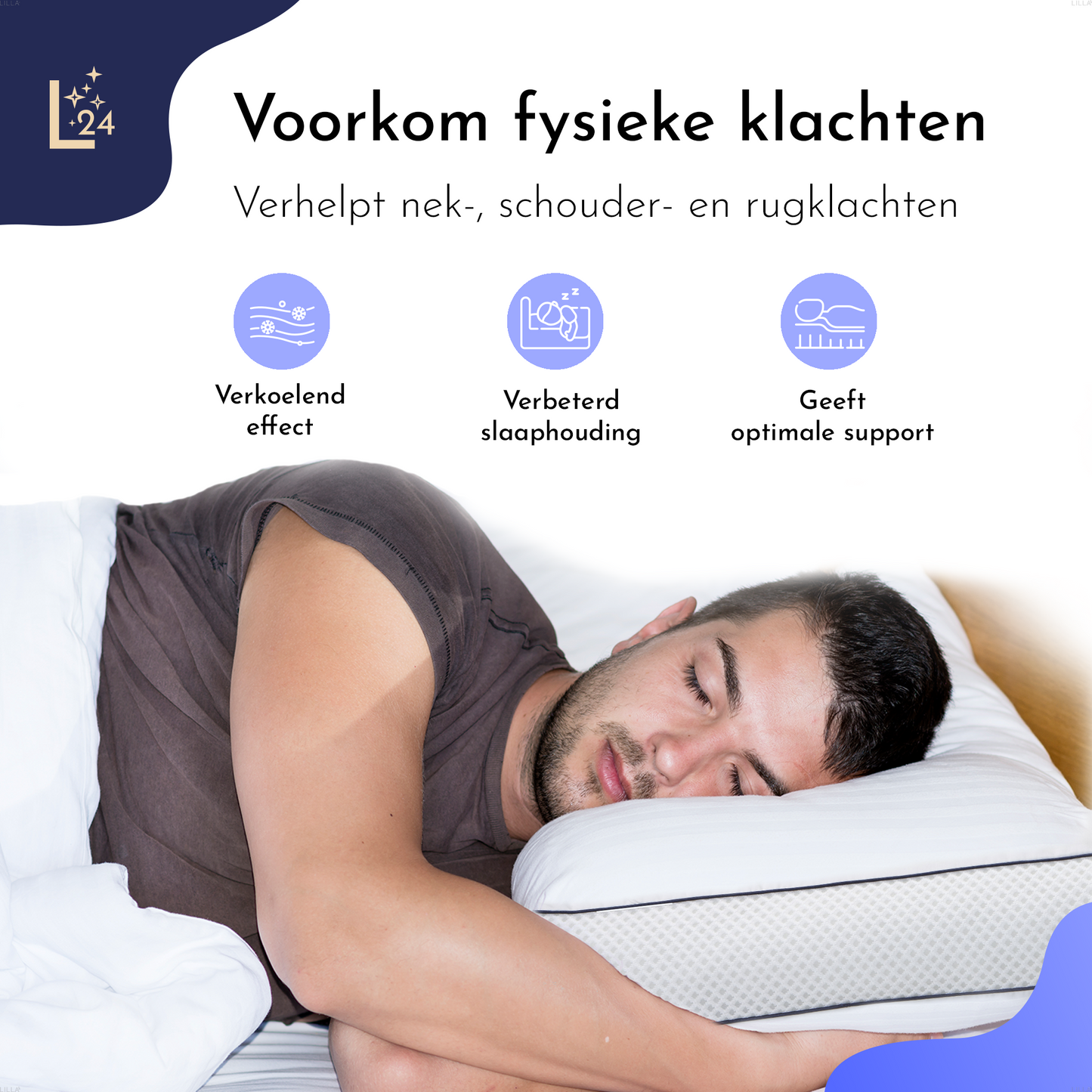 LILLA24® Luxe boxkussens set van 2 stuks - 50x60cm