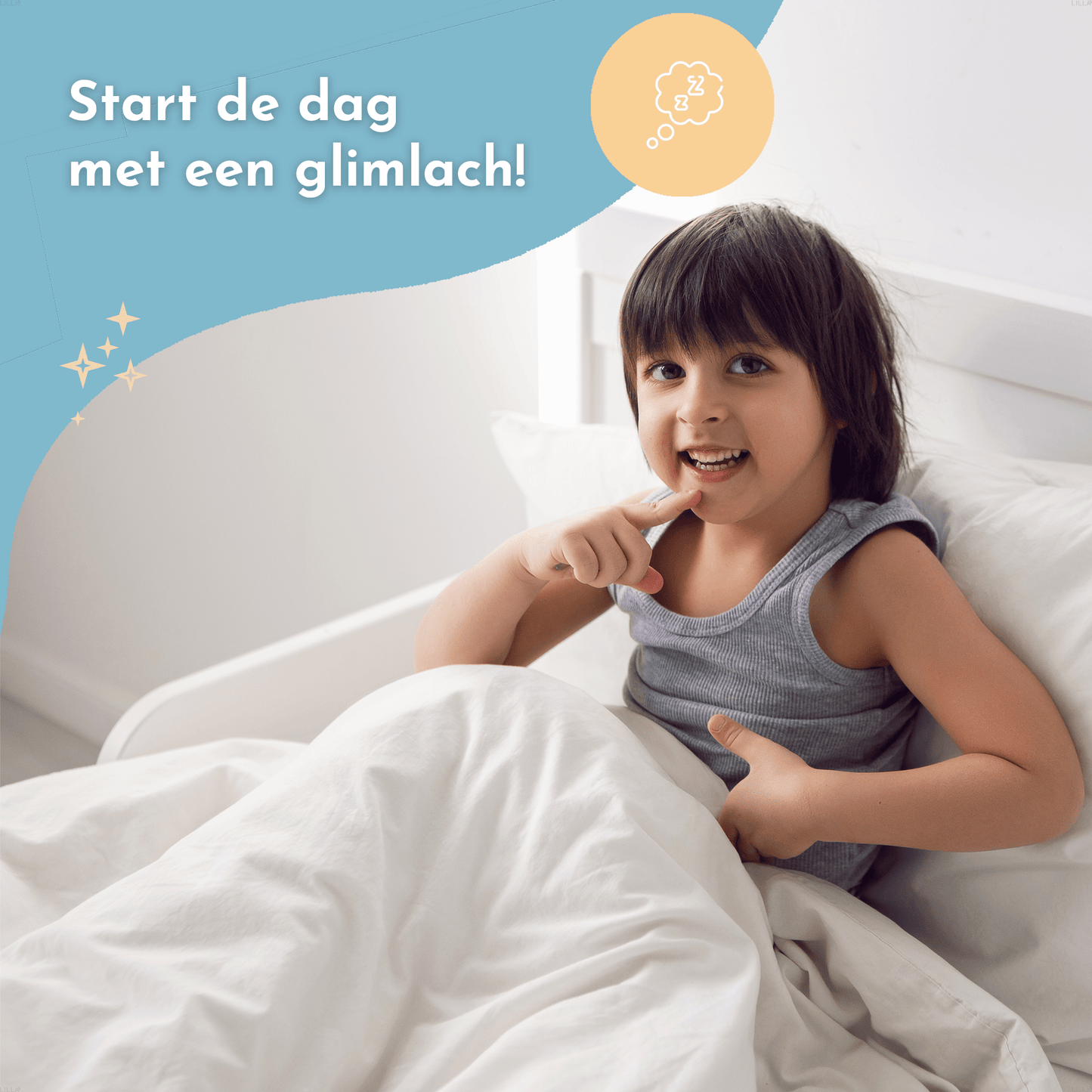 LILLA24 peuterdekbed enkel |120x150 cm - Kinderdekbed all year - Anti allergie