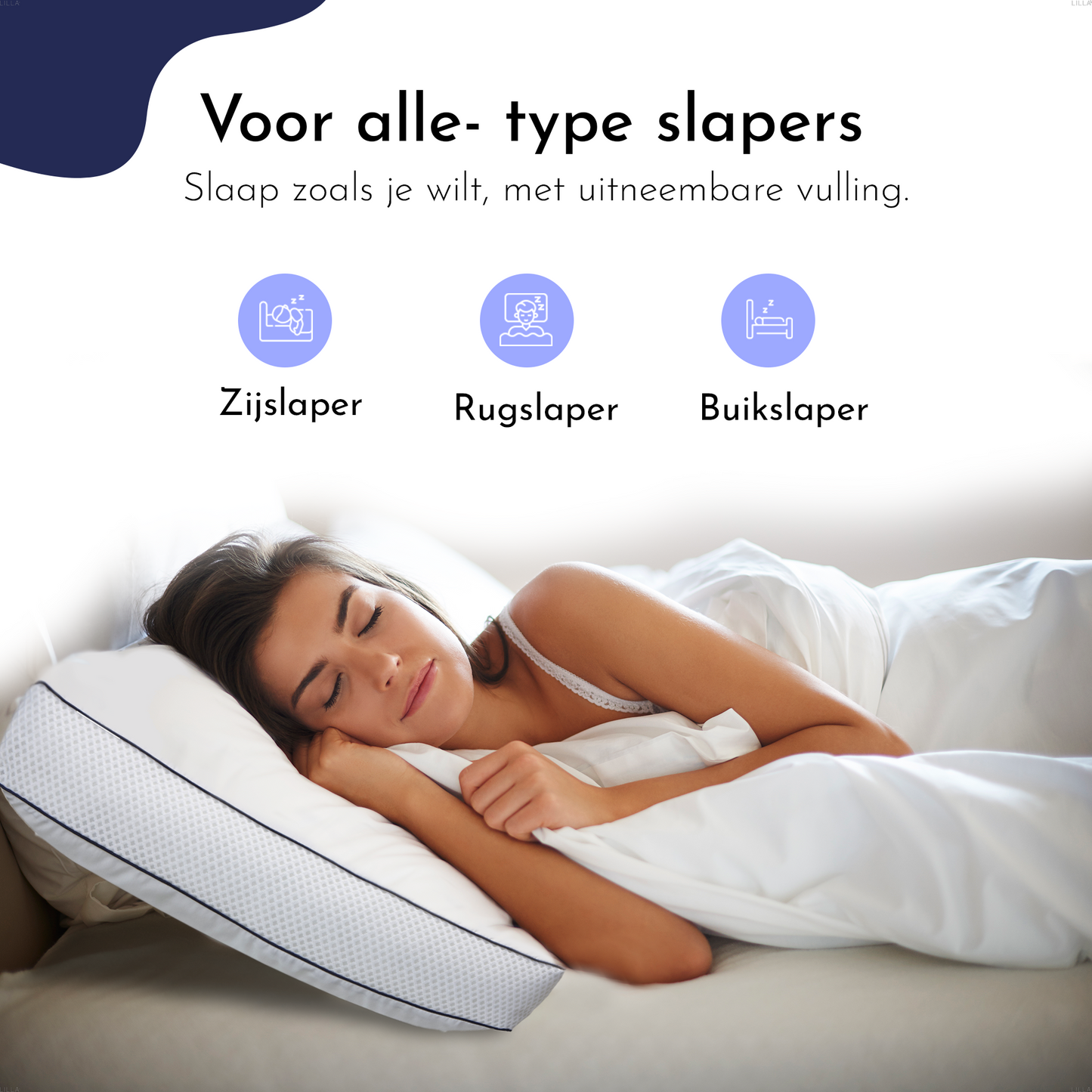 LILLA24® Luxe boxkussens set van 2 stuks - 50x60cm