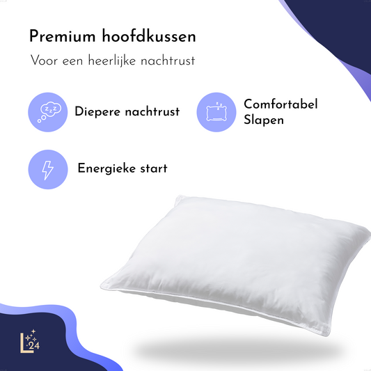 LILLA24® zachte hoofdkussens set van 2 stuks - 60x70cm