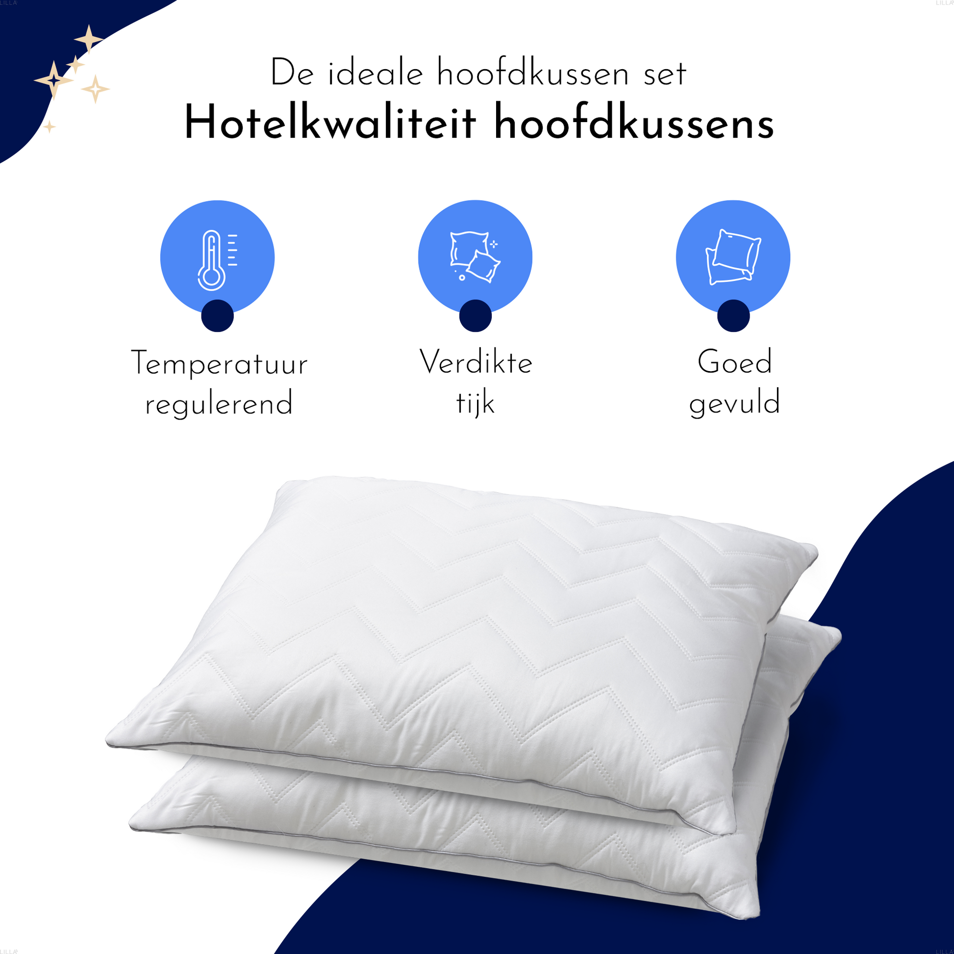 Synthetisch hoofdkussen - Uitstekend wasbaar - Beste prijs Synthetisch hoofdkussen - Uitstekend wasbaar - Beste prijs